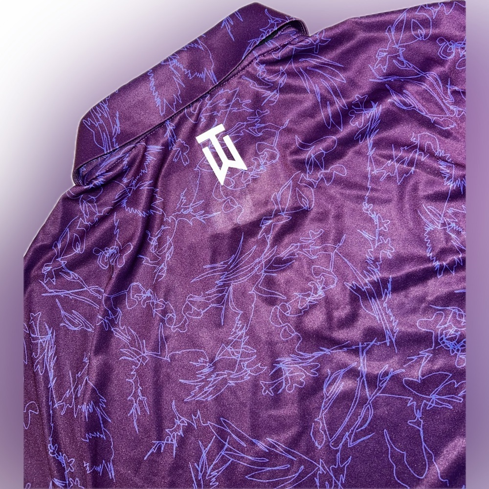 NWT Nike Tiger Woods Dry-Fit ADV Bordeaux DX6092-610 Athletic Golf Polo Shirt M